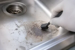 Comment réparer l'inox attaqué par l'acide chlorhydrique ?