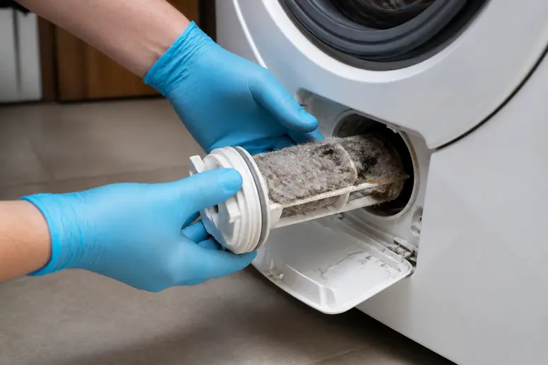 Nettoyer le filtre de vidange est essentiel pour désinfecter sa machine à laver et garantir son bon fonctionnement.